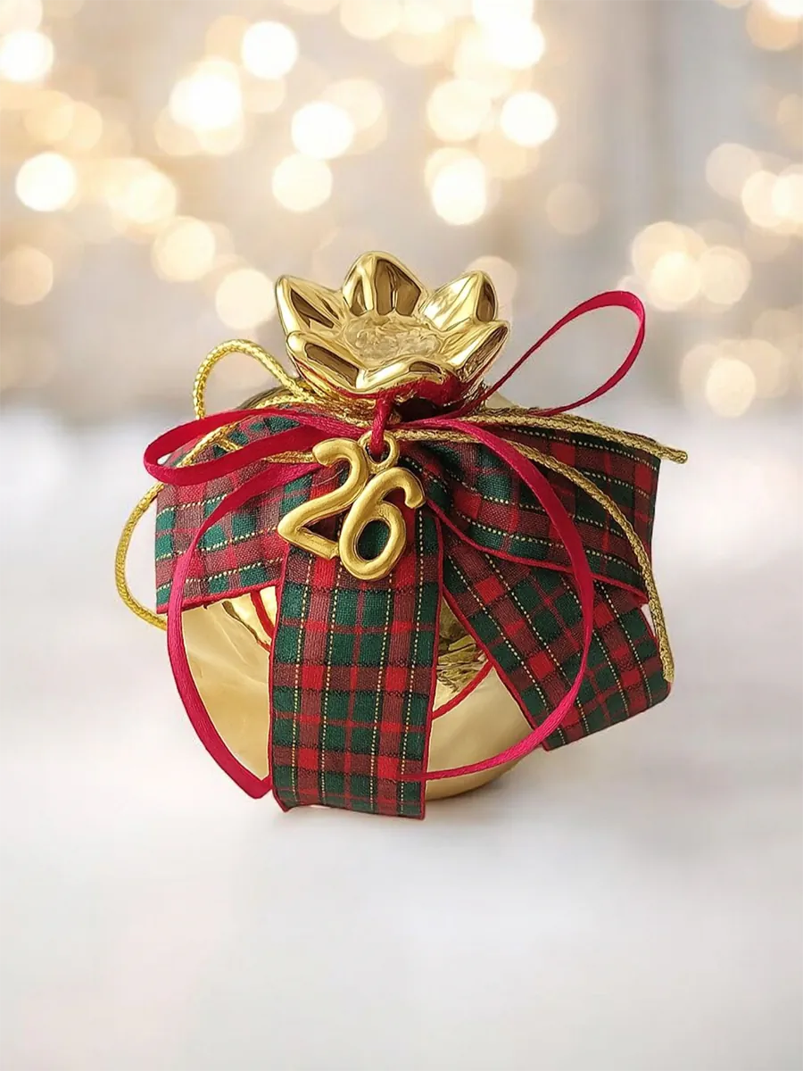 Γούρι κεραμικό χρυσό ρόδι